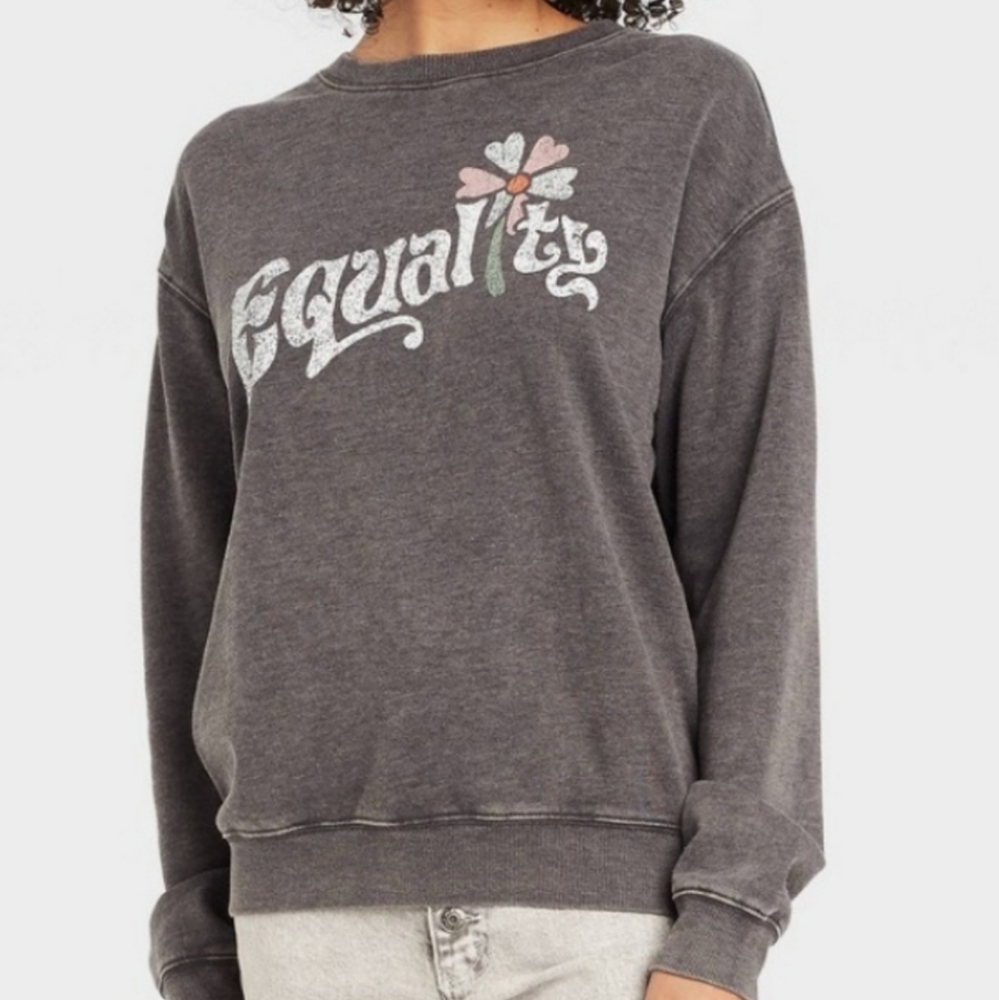 WOMEN'S EQUALITY GRAPHIC SWEATSHIRT SIZE S